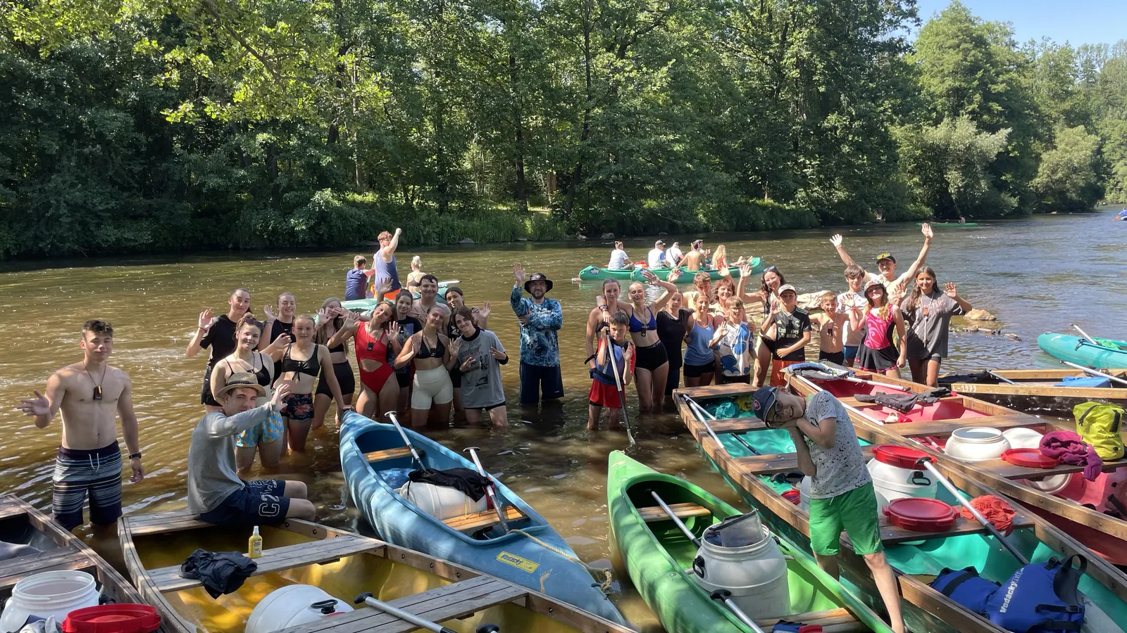 Vodácký tábor Vltava I. turnus